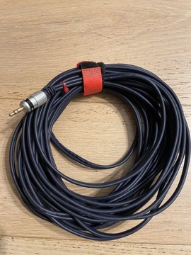 Kabel minijack (3,5 mm) - 2x RCA (cinch) - 10 m.