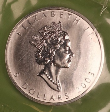 Kanada 5 Dolarów 2003 Elizabeth II