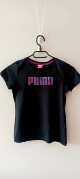 Czarny t-shirt Puma r. 140