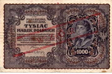 1000 MAREK POLSKICH WZÓR 1919 III S. K 511038