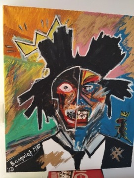 Obraz Mój Basquiat 55x46, olej na płótnie.