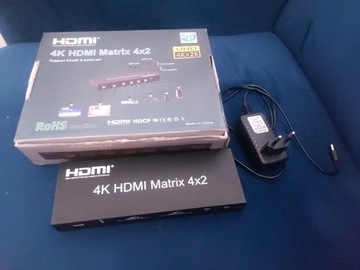 Matrix HDMI 4x2 rozdzielacz HDMI macierz matryca 