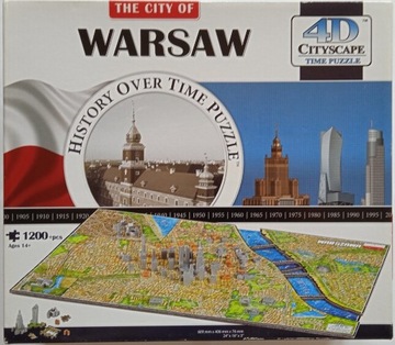 Puzzle 4D Warsaw 1200+ elementów 