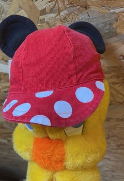 50 czapka z daszkiem uszy minnie sztruks Disney