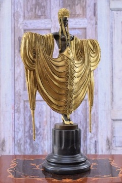 Tancerka Figura z brązu złoconego - Chiparus 