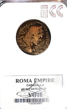 Rzym, As, Caracalla grading GNC