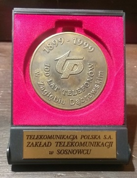 Medal 100 lat telefonów Zagłębie Sosnowiec Telekom