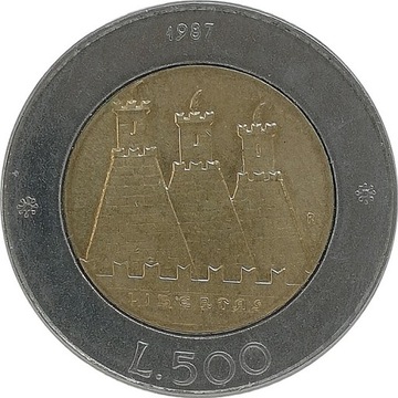 San Marino 500 lire 1987, KM#209