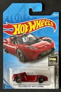 TESLA ROADSTER WITH STARMAN FYD29 HOT WHEELS 2019