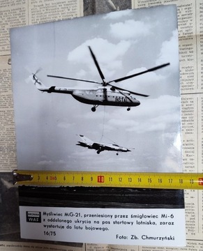 Fotografia WAF MiG-21 Mi-6 lotnictwo śmigłowiec 