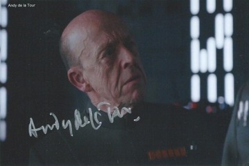 Andy DE LA TOUR oryginalny autograf STAR WARS