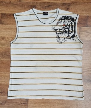 KOSZULKA BEZ RĘKAWÓW TANK TOP TIGER TYGRYS XXL