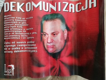 Plakat Dekomunizacja Liga Republikańska 