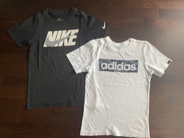 2x T-shirt Nike rozm 140cm 