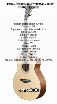 Gitara elektroakustyczna Furch