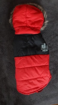 Kurtka zimowa dla psa czerwona Zolux XS 25cm