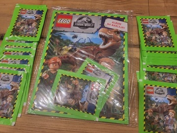 Zestaw Lego Jurassic World = album + 30 saszetek