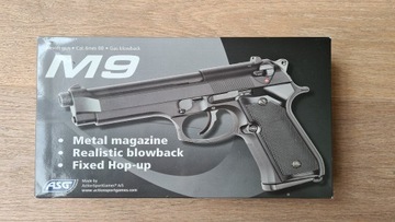 Replika pistoletu Beretta M9 ASG gaz kulki 6mm HOP UP