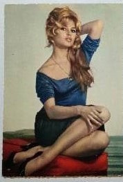 Brigitte Bardot - pocztówka