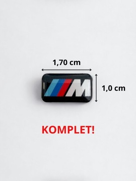 4x Naklejki BMW M-pakiet na felgi kierownice 17x10