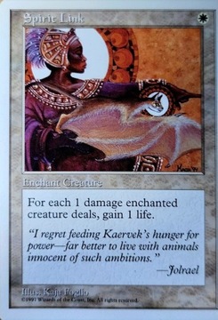 Magic the Gathering - Spirit Link - 5th Ed.