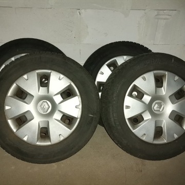 Renault Scenic 2 Felgi 15" + opony zimowe 195/65 