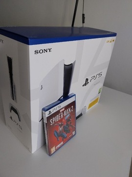 PlayStation 5 PS5 Slim bluray NOWA+gra SpiderMan 2