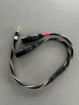 Kabel audio 50cm jack 4.4mm do XLR męski