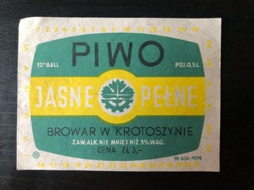 Stara etykieta Browar Krotoszyn (1)