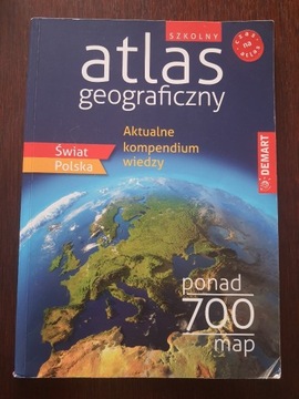 atlas geograficzny szkolny demart świat Polska