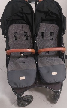 Valco Baby Snap Duo - bliźniaczy wózek spacerowy | Coal Black 