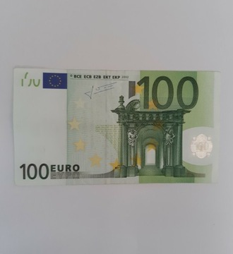 Banknot 100 euro 2002 rok