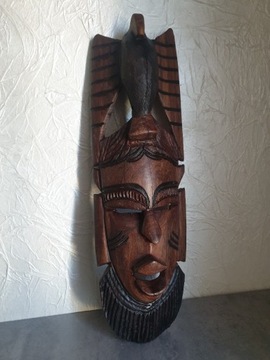 Duza Afrykanska Maska Rzezba drewno