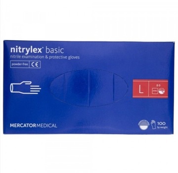 Rękawice nitrylex Basic L 100szt 