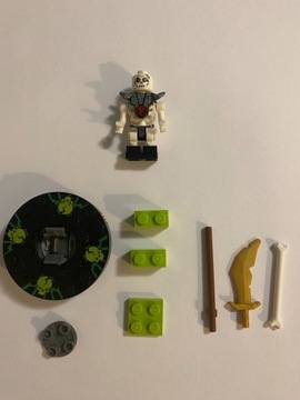 Zestaw Lego Ninjago 2114 Chopov + spinner + karty