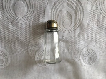 Cukiernica shaker szklana vintage Anglia