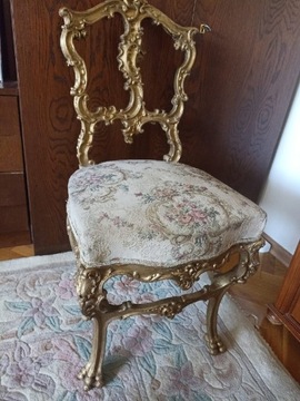 Krzesło Antyk z XIXw drewniane 