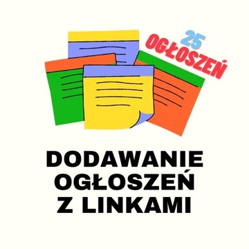 25 ogłoszeń z linkiem na portalach ogłoszeniowych