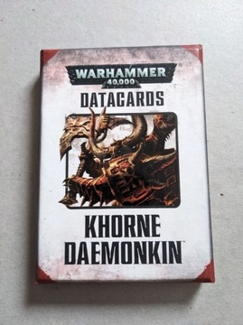 Khorne Daemonkin Datacards Warhammer 40K 7ed
