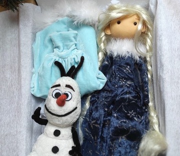 lalka Elsa i bałwanek " kraina lodu"