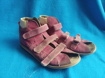 Buty ortopedyczne sandały skórzane rozmiar 35