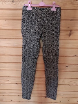 H&M spodnie jegginsy legginsy groszki 34 XS