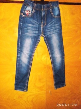 spodnie chłopięce jeans 122-128 cm