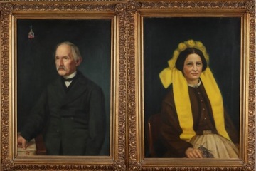 Para portretów z XIX (olej na płótnie1876r.)