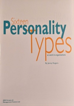 Sixteen Personality Types at work | Jenny Rogers