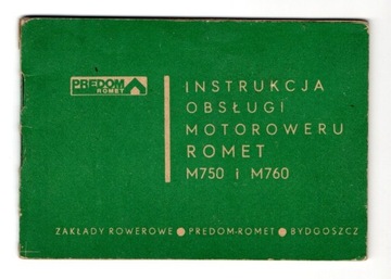 INSTRUKCJA OBSŁUGI ROMET M750/M760 AUTOGRAF!