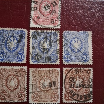 Niemcy  Cesarstwo  znaczki pocztowe