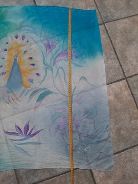 Jedwabna apaszka, 100% SILK, ręcznie malowana