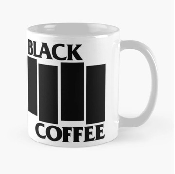 Kubek na kawę black coffee czarna kawa