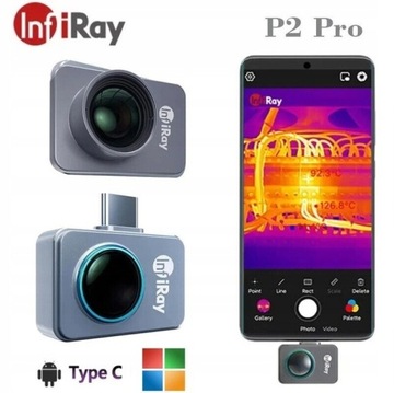 Kamera termowizyjna INFIRAY P2 PRO + MAKRO USB C